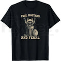 "Foul Mouthed and Feral" Raccoon Shirt – Funny Sarcastic Women's Tee